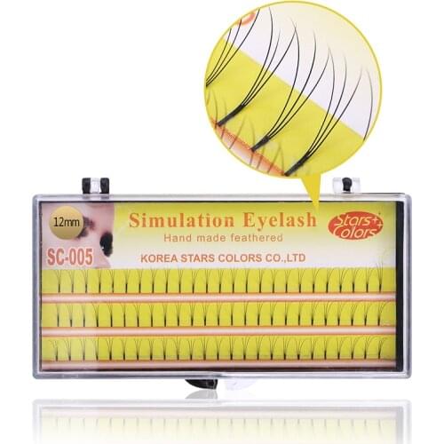 3D Pre-Made Fan C Curl Faux Mink Eyelashes Natural Long Individual Silk Cluster Eyelash Extensions