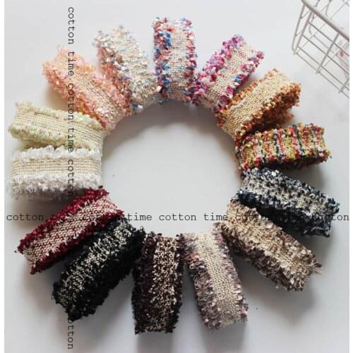 10yards 14 style national wind floral trim edging embroidery lace webbing 2.5 cm wide gold braid home accessories AC637