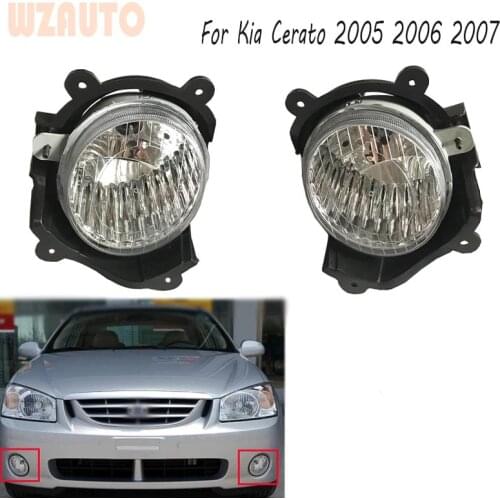 Pair Left and Right Driving Front Bumper Fog light For KIA CERATO 2005 2006 2007 LH RH Fog Lamp