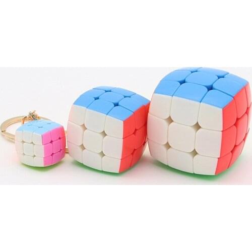 Yongjun Bread Keychain 3x3x3 Magic Cube Mini Toy Unisex Speed Game Puzzle Education Leisure Smooth Exercise Brain Creativity