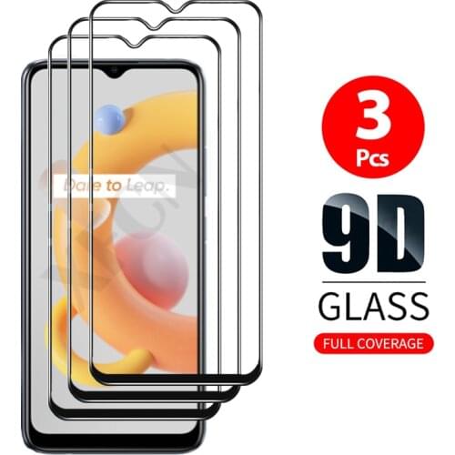 3Pcs Realme C21 Glass Screen protector For OPPO Realme C11 C12 C15 C20 C25 Glass Cover Tempered Film On Redme Realmy Realmi C 21