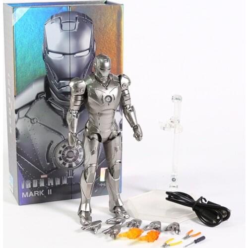 ZD Toys Marvel Avengers Iron Man MK2 Mark II 7" Action Figure Collection