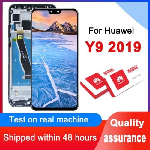 100% Tested 6.5'' 10-Touch LCD Display For Huawei Y9 2019 LCD Touch Screen Digitizer Assembly For JKM-LX1 JKM-LX2 JKM-LX3 Model