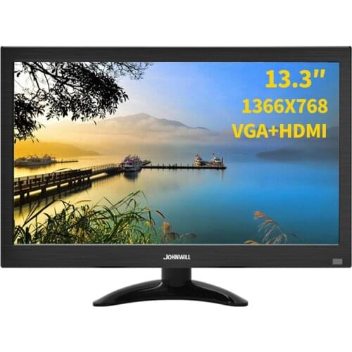 13.3 inch 1366x768 Pc monitor LCD TV Display with HDMI VGA USB AV BNC 12/10.1 inch monitor gamer