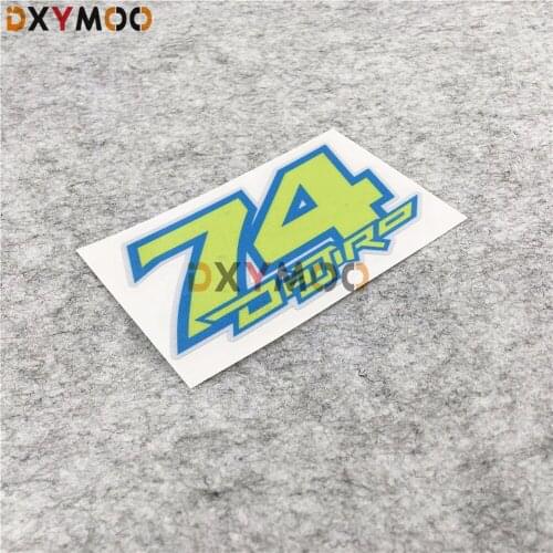 2PCS Car Stickers and Decals Car accessories MOTO GP motorcycle bike glue sticker bumper for Daijiro Kato 74