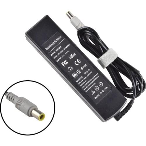 20V 4.5A 90W Long Type Laptop Power Adapter Carregador Portatil for Lenovo R61 R61E T60 T61 X61 SL400 X200 T410 7.9mm * 5.5mm