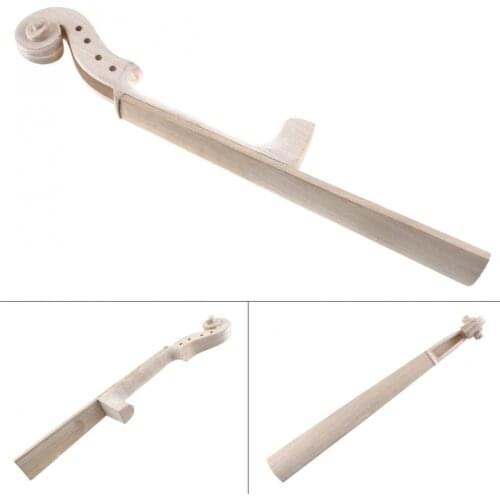 4/4 Size White Embryo Neck Hand Carved Student Maple Violin Neck Violin Accessories