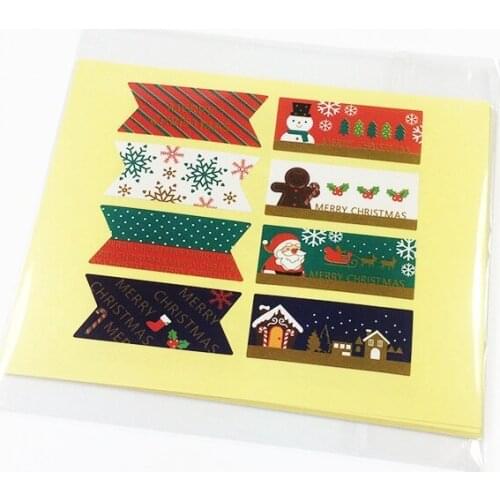400pcs/lot Vintage Gingerbread Man+ Snow+Snowman Christmas series seal sticker DIY gift Labels