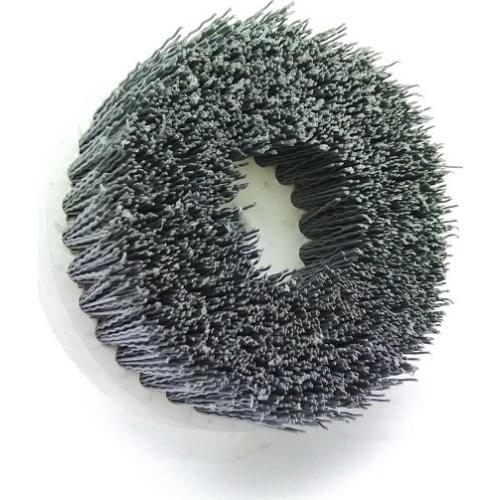 New 1pcs OD100*35*10mm Mounted Abrasive Wire Brush Polishing Wheel for Wood Carving Furniture Drill Rotary Grinding Tool