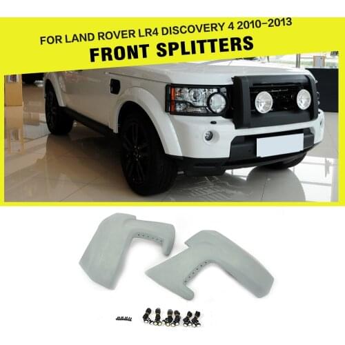 Car PU Aprons Auto Front Splitters Lip Apron Flaps Cupwings for Land Rover LR4 Discovery 4 Sport 2010 - 2013