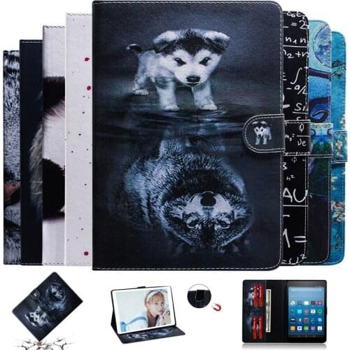 Printed Case for iPad Mini 5 4 3 2 1 Case PU Leather Stand Card Cover for iPad Mini 2 5 2019 Case for iPad mini 7.9 inch Tablet