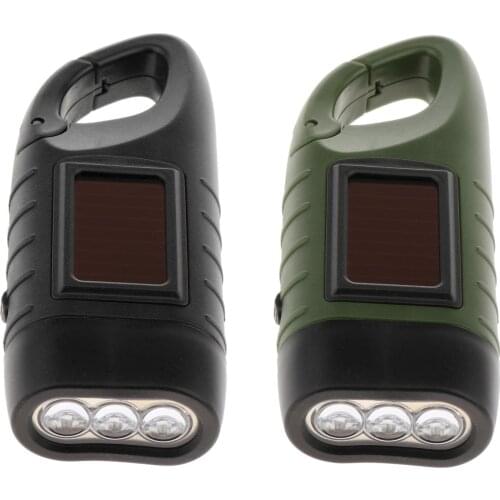 Handheld LED Torch Super Bright Hand Cranking Flashlight USB Rechargeable Work Light for Camping Hiking Backpack Outdoor Sports