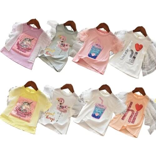 Baby Girls T Shirt Summer Kids Boys Cotton Tops Toddler Tees Clothes Children Short Sleeve Casual Wear Birthday Enfant Clothes