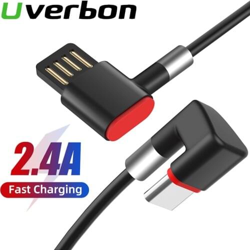 3A Micro USB Type C Cable 180°Degree Rotate Fast Charging Charging Cable For Samsung S10/S9/HUAWEI P20/P40/Xiaomi 10 Data Line