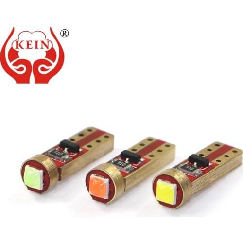 KEIN 1PCS T5 led W3W Instrument Dash Lights 1smd Car LED Light Interior Dashboard Dash Side Lamp Red White Green Signal Bulb