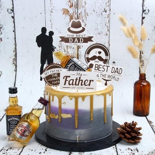 Best birthday cake hat creative beard Fathers Day Fathers Day cake hat Dad birthday party cake decoration
