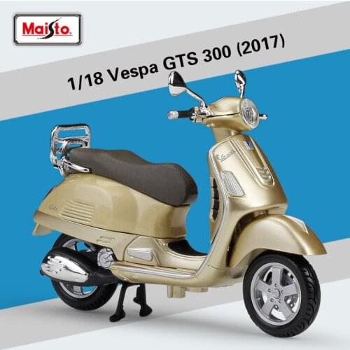 Maisto 1:18 Alloy Model Vespa Motorcycle Model Retro Motorcycle Diecast Simulation Alloy Motorcycle Model Collecting Gifts