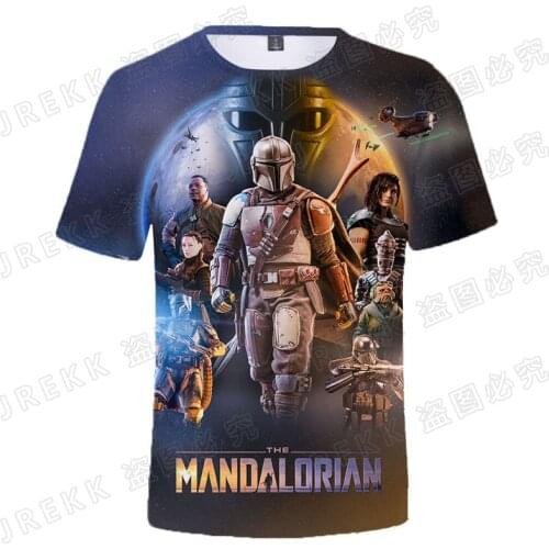 Star wars The Mandalorian Boba Fett 3D Printed T Shirt Men Women Children Cool Tops T-shirt Boy Girl Kids Baby Yoda Tee Clothing