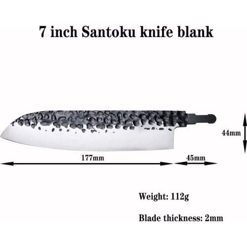Sharp DIY chef knife blank vg10 steel blade material inlaid billet knife Japanese kitchen cooking tool