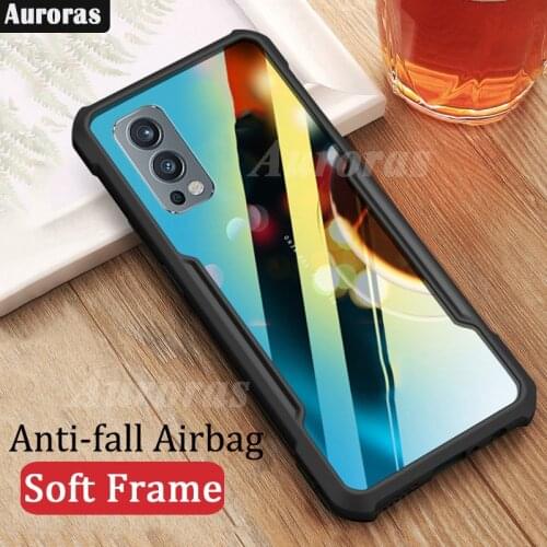 Auroras For OnePlus Nord 2 5G Case Anti-fall Airbag Shockproof Clear With Soft Frame Cover For One Plus Nord CE N200 Phone Case