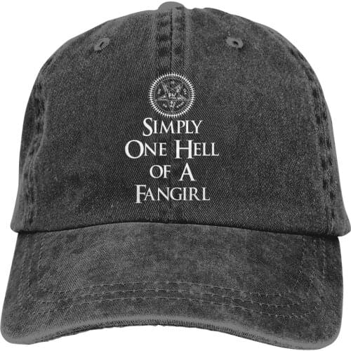 Adjustable Solid Color Baseball Cap Simply One Hell Of A Fangirl Washed Cotton Attack on Titan Japanese Aniime Sports Woman Hat