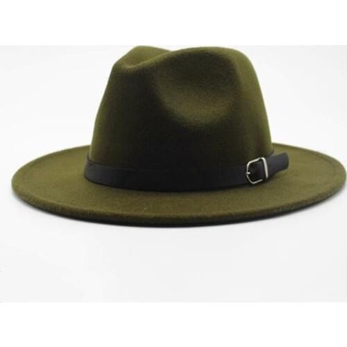 Brand oZyc Winter Autumn Imitation Woolen Women Men Ladies Fedoras Top Jazz Hat European American Round Caps Bowler Hats