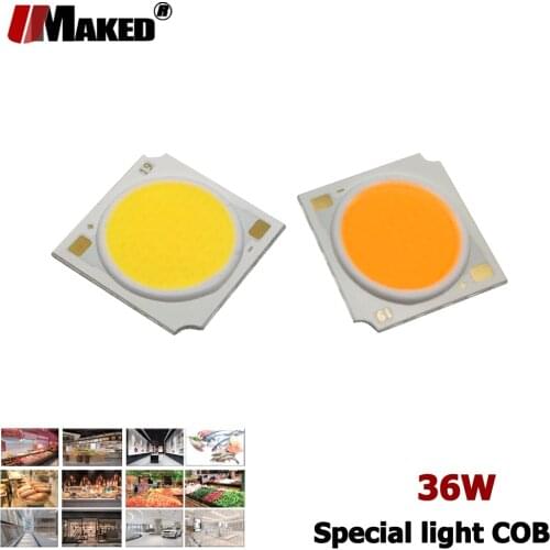 Specail Color Temperature LED COB 1919-17MM 36W 300mA Ra95 36V130LM/W For Meat Fruit Bread Jewelry Vegetable Matrix Light Source