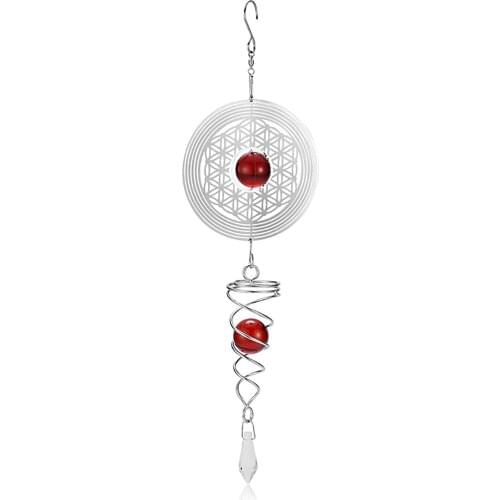 Wind Chimes Mirror Wispy Empty Rotating Innovative Home Garden Decorations SCVD889