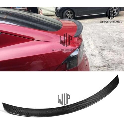 Model S High Quality Carbon Fiber Rear Wings Trunk Lip Spoiler For Tesla MODEL S Body kits