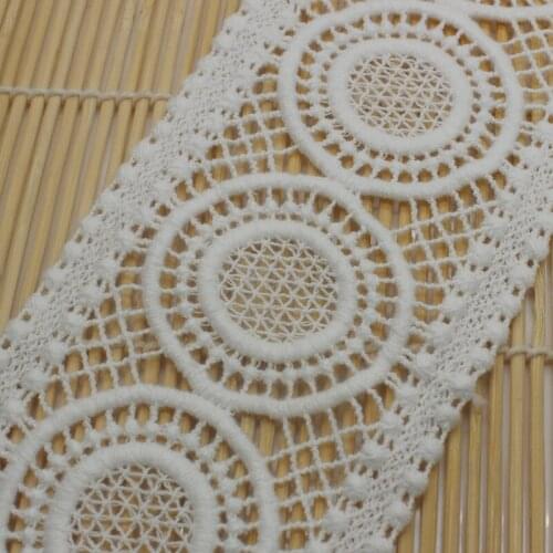 1/2 yard 7 cm Off White Cotton Lace Trims Ribbon for Dress Garment Home Textiles DIY Crafts Trimming Sewing Accessories Cusack