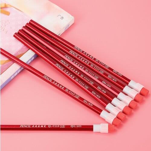 10Pcs professional sketch painting learning pencil safety non-toxic standard HB pencil student school office supplies