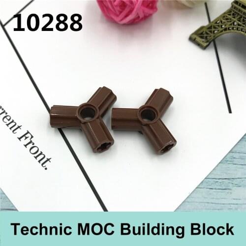 10PCS Technology Building Blocks Parts Compatible with Major Brand Technology Moc Parts 10288 Three-way Cross Gifts Toys