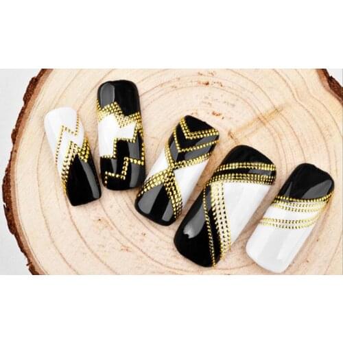 20pcs 3D Gold golden Nail Sticker Adhesive DIY Manicure Slider Nail Art Tips Decorations Decals