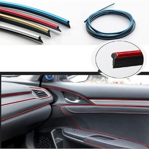5M Carbon Car Interior Moulding Trim Dashboard Strip For Chevrolet Cruze Aveo Captiva Lacetti TRAX Lada Granta Kalina Priora