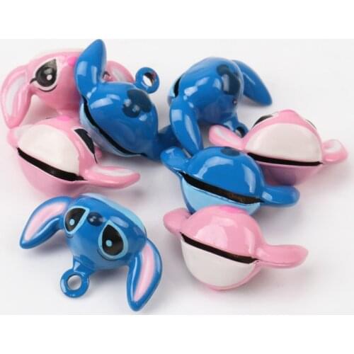 10pcs/lot Blue Jingle Bells Christmas Ornament Metal Bell for Home Party Tree Pendant Decoration 24x16.5mm MT0585