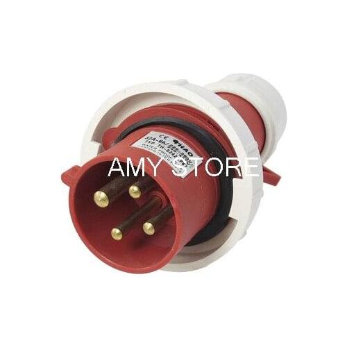 AC 32A Water Proof IP67 3P+E IEC309-2 Industrial Plug Conector Red White