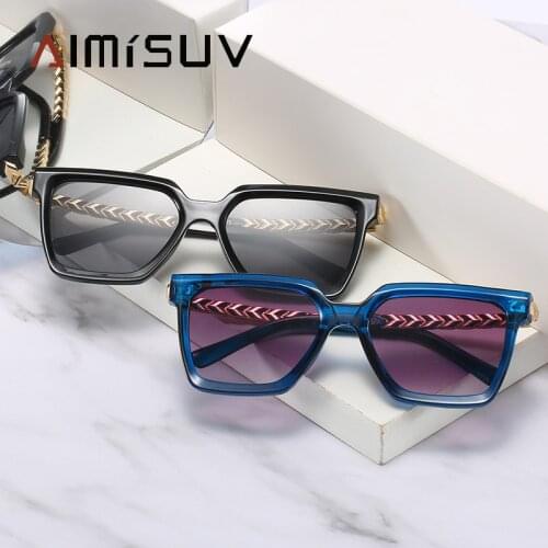 AIMISUV Fashion Square Sunglasses Women 2021 Luxury Brand Retro Sun Glasses Female Acetate Shades For Men UV400 zonnebril dames