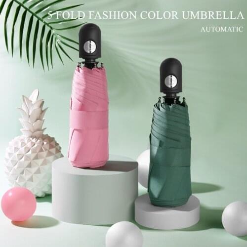 Mini Pocket Automatic Umbrella Rain Women Anti UV Paraguas Sun Umbrella Men Windproof Light Folding Portable Umbrellas for Women