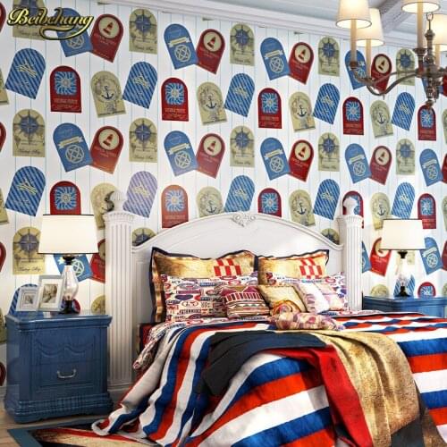 Beibehang papel de parede Mediterranean style wallpaper shop for fashion British style living room sofa backdrop bedroom