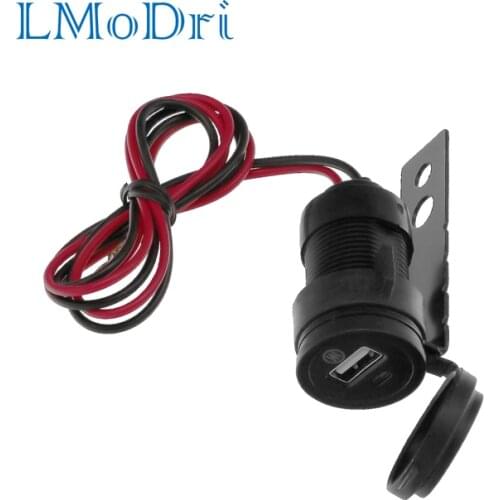 Free shipping New Waterproof 12v to 5v Motorcycle Car USB Charger socket MobilePhone Power Supplier Adapter Modified accessories