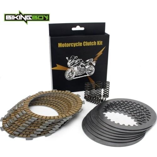 BIKINGBOY 8 Paper Clutch Friction Plate + 7 Steel Separator Plate + 6 Spring YZ250X 16 17 18 YZ 250 93 94 95 96 97 98 99 00 01