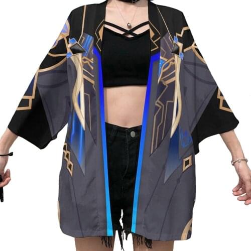 Game Genshin Impact Dainsleif 3D Printed Cosplay Costume Cloak Kimono Coat