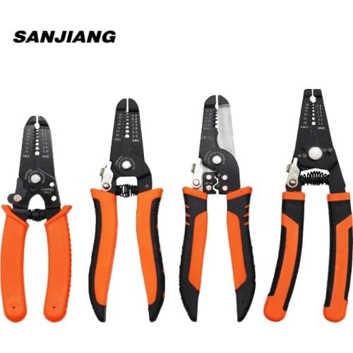 Wire Stripper CR-V Multitool Alicate De Crimpar Cable Stripping Tool Insulated Handle Precision Cutter Pliers Hand Tools