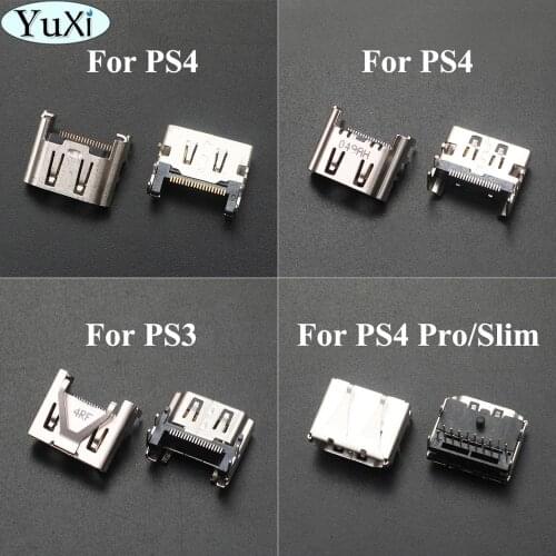 YuXi For PS4 / PS4 Pro Slim HDMI-compatible Port Socket Connector for PS3 Slim 3000 4000 HDMI-compatible Socket Port