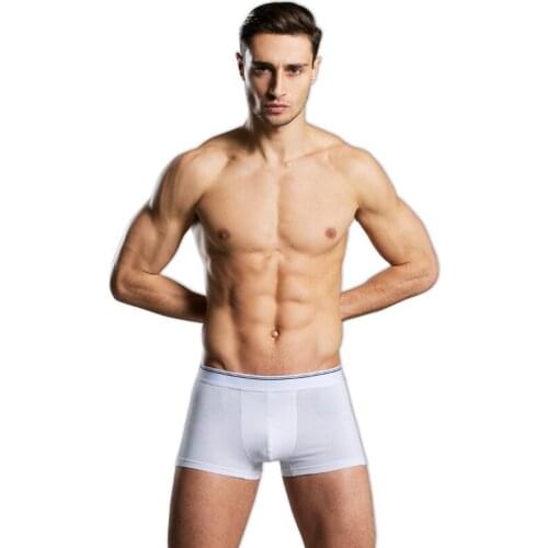 HOT Sale !!! cotton Fiber Shorts Men Underwear Boxers Mens Boxer Modal Sexy Mens Boxer Shorts 6 Colors M-XXXL Wholesale
