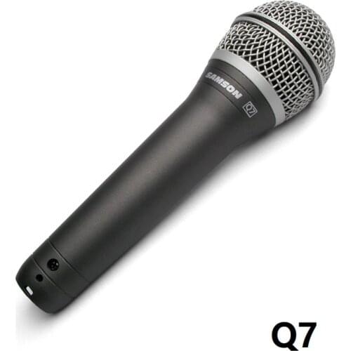 New Original SAMSON Q7 Professional Dynamic Vocal Microphone Handheld Dynamic Microphone for Karaoke, live concert High Quality