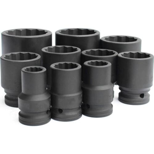 One Pcs 3/4 Inch Air Socket Adapter CR-MO Torx Head 12 Point Electric Impact Pneumatic Socket Wrench for Power Dill Tool