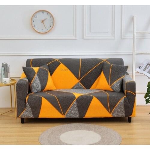 Stretch Full-cover Sofa Cover Chaise Sofa Cover Single Double Triple Four Seater Size Sofa Cover