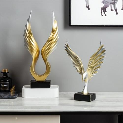 Modern Home Figurines & Miniatures Abstract Ornaments Living Room entrance study TV wine cabinet decoration Crafts new home gift