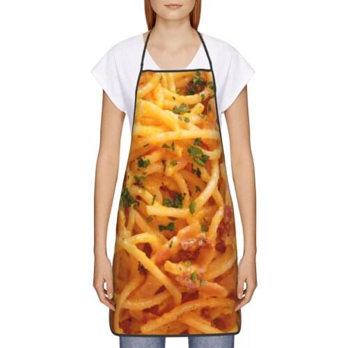 Spaghetti Kitchen oil resistant wreath Bacon Lover kitchen aprons House cleaning for Women 72*52cm